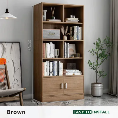 MANDA Bookshelf Cabinet Living Room Partition Storage Cabinet Display Cabinet Floor-standing Corner Cabinet