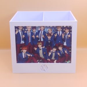 EXO-inspired Desk Organizer with a slot for a 2R size picture - DO-001