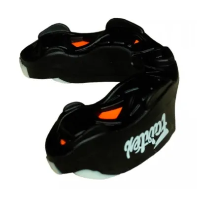 Fairtex Gel Mouth guard protector MG3 Black White Muay Thai MMA เเฟร์เเท็กซ์ ฟันยาง ครอบฟัน สีขาว สีดำ ป้องกันฟันสำหรับนักมวย