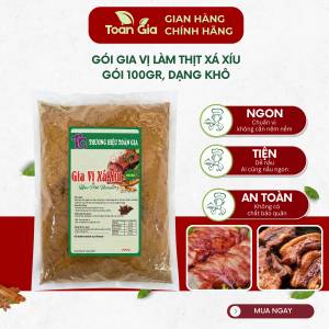 Gia vị xá xíu gói 100g dạng khô gia vị tẩm ướt ngon đậm đà làm từ thành phần tự nhiên