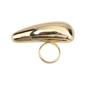 Dating Rings Open Rings Adjustable Finger Rings Tear Drop Shape Exaggerated Open Rings Finger for Party Daily