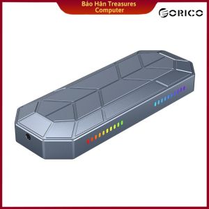 Hộp ổ cứng ORICO M2VG01-C3-GY RGB NVMe M.2 SSD Tốc độ 10Gbps - Hàng Chính Hãng