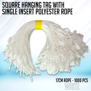 Easyprint 1000pcs Hang Tag String for Clothing Product Label Pricing Brand and Other Shirt Dress 17cm Long