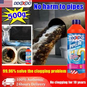 DDOXOO is imported from USA 【Dredging rate 99.96%】 drain clog remover clog remover heavy duty sink clog remover pipe drain cleaner clog remover drain pipe pipe cleaner 通水管清洁剂 管道疏通剂