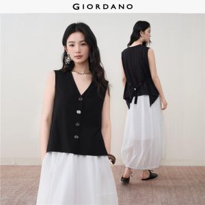 Giordano Women Women Stitched Vest Free Shipping 18376705