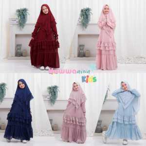 REALPIC Gamis Anak Syari NADINE Kids  Set by Hawwa aiwwa Kids - Realpic