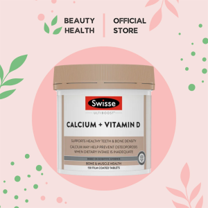 [SG l Authorized] Swisse Ultiboost Calcium + Vitamin D 150 / 250 Tabs [BeautyHealth.sg]