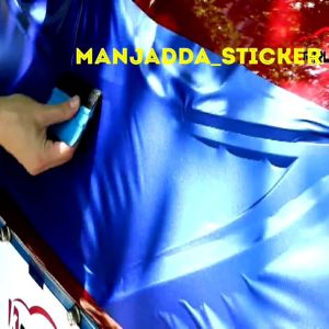 STIKER SKOTLET WRAPPING MOTOR METALIC CHROME GLOSSY PANJANG 5 METER