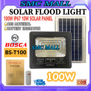 BOSCA Solar Flood Light Led Outdoor Flood Lights Street Lamp BS-T100 100W IP67 Solar Panel 10W/6V Waterproof With Remote