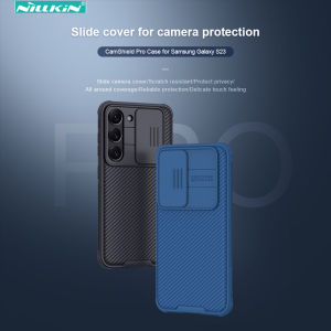 Nillkin Slide Cover Camera Protection Case for Samsung Galaxy S23 Ultra  S24 Ultra S24+  Soft TPU Edge + PC Hard Back Cover CamShield Pro Phone Case