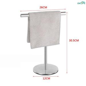[OKLIFE. SG]Minimalist Freestanding Towel Holder T Bar Stainless Steel Towel Rack For Bathroom Bedroom