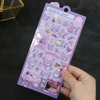 STARX New Sanrio 3D Embossed Stickers - Kuromi My Melody Pochacco | Waterproof Cartoon Decor