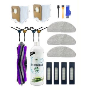 Midea S8 S8+ Robot Vacuum Cleaner Accessories Combo Pack Main Brush HEPA Filters Side Brushes Mop Pads Cloths Dust Bags Replacement Parts Kit