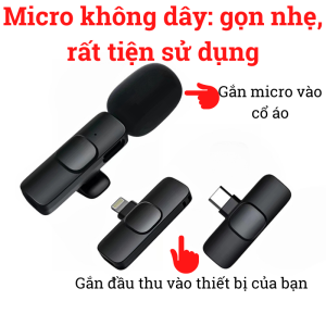 Micro Livestream thu âm không dây chuyên nghiệp cho iOS Android