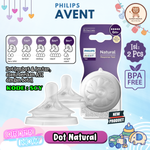 Philips Avent Response Teat Natural Isi 2 Pcs Nipple Dot Botol Bayi BPA Free Anti Colic