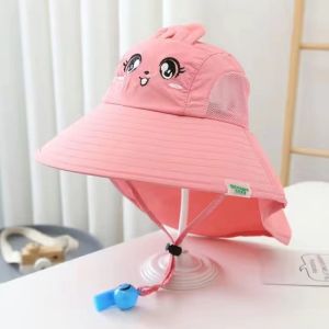 Childrens sunscreen summer UV protection sun hat boys and girls fisherman hat sunscreen big brim