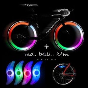 [Cod] Safety Bright Bike Cycling Car Wheel Tire Tyre Led Spoke Light LampA