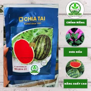 Hạt Giống Dưa Hấu F1 No.2014 CHIATAI (Gói 20gr) - Trái to màu đẹp thịt chắc độ ngọt cao