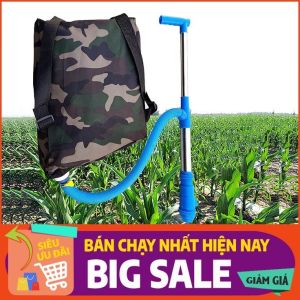 Gậy bón phân thông minh dụng cụ nông nghiệp Dụng cụ bón phân chất liệu ống Inox ba lô vải dù chắc chắn