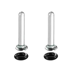 Ear Stretching Set Glass Plugs Gauges with O Rings Single Flare Expander for Body Piercing Women and Men