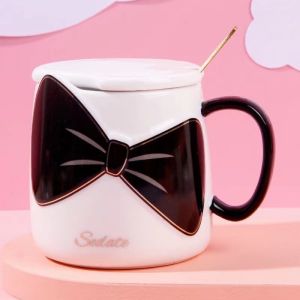 Coffee Cup Home Mug Bow With Cover The High Color With Cover The Classic Simple