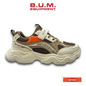 BUM Equipment Kids Shoe CSY621/CSY622 Khaki x Orange/Pink x Purple - Kasut Kanak-Kanak Kasual Ringan Selesa Sneakers