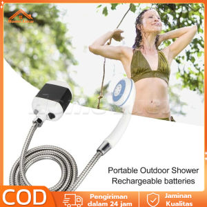 COD Shower Head With Hose Set Kepala Pancuran Tekanan Tinggi Multifungsi / Pompa Shower Portable Camping Outdoor Bathing Pump USB Recharge