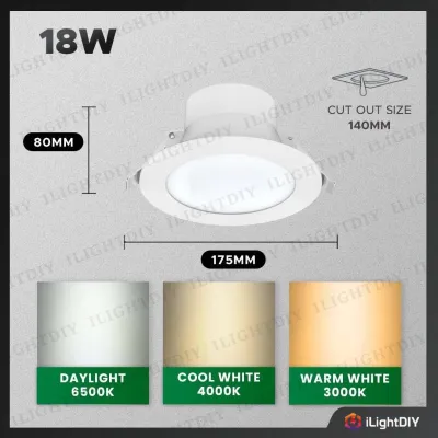 12W 18W LED DOWNLIGHT 240V RADAR SENSOR RECESSED CEILING DOWNLIGHT