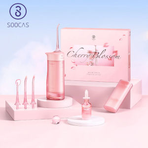 SOOCAS W1 Water Flosser Teeth 4 Type Nozzle Cleaner Oral Irrigator Type-c Rechargeable Cleaner 7-modes Water Tank Removeable