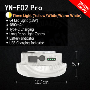 [Woodz] Camping Light White or Yellow Long Lasting Waterproof LED Rechargeable Hiking Tent Lantern Fishing Outdoor Light Super Bright