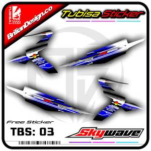 Sticker Striping Variasi Skywave - Stiker Striping Motor Skywave. TBS.SF.03