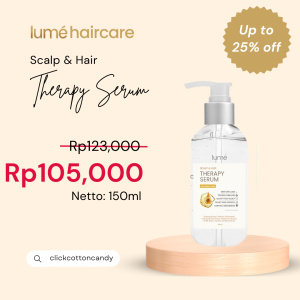 LUME Scalp Hair THERAPY SERUM Tonic Vitamin Menguatkan Rambut Rontok