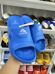 15/28 รองเท้าแตะแบบสวม  ADDA แอดด้า รุ่น 52201  สี ดำ แดง ฟ้า ขาว ส้ม เหลือง เทา  Size 4-10