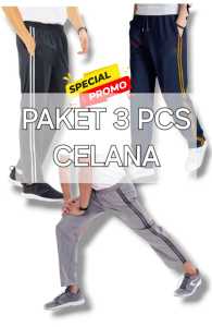 PAKET 3 CELANA PANJANG TRAINING OLAHRAGA TERLARIS / DAPET 3 PCS CELANA  SPORT TERBARU