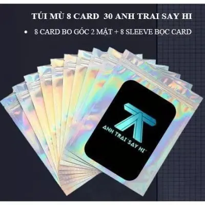 [1 TÚI 6 CARTúi Mù Card Bo Góc Anh Trai Say Hiii - Card HIEUTHUHAI Rhyder Quang Hùng MasterD Dương Domic vv