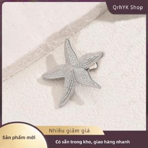 Hàng có sẵn✨ 1 3pcs hợp thời trang Shell Starfish tóc Clip Y2K kỳ nghỉ phong cách kẹp tóc phụ nữ cô gái kim loại bên bangs Clip Phụ Kiện Tóc Quà Tặng