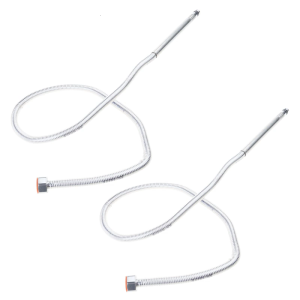 2Pcs Sink Washbasin Water Pipe Faucet Hose Hot and Cold Water Inlet Pipe Stainless Steels Connecting Pipe Easy to Install