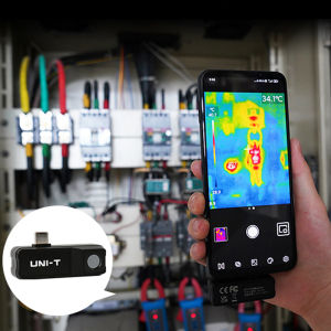 Available UNI-T UTi120 Thermal Camera Mobile Phone Thermal Imager for Phone for Android Type-C Detect Water Pipe Floor Heating
