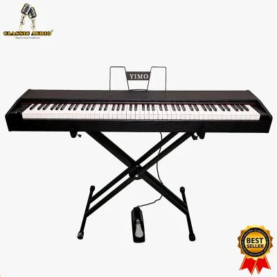 Classic Audio 88 keys digital grand piano with chair pedal Hammer keys free songbook With 1 year Warranty (Original)