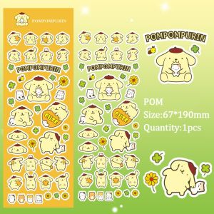 Cute Kuromi Melody Memes Sticker Sanrio Cartoon Phone Case Decorative Sticker