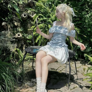 Set Váy Baby Màu Xanh Ngọc Gồm Áo Trễ Vai + Chân Váy Bí Phồng Dáng Tiểu Thư QUYN.029