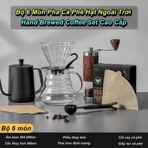 Bộ 6 Món Pha Cà Phê Hạt Ngoài Trời Hand Brewed Coffee Set Cao Cấp - EuroHome