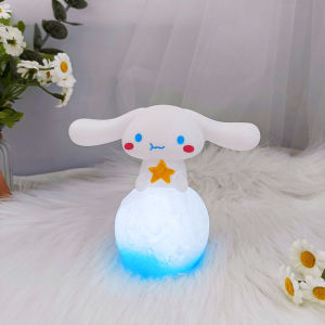 Cake Topper LinaBell/Cinnamoroll Mini Anime Figurine Toy with Light Birthday Cake Topper Decorative Gift Creative Luminous Toys