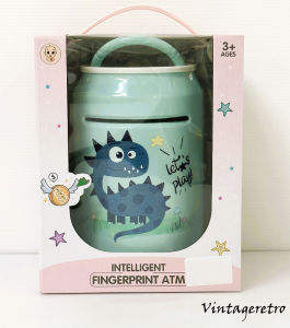 🌀INTELLIGENT FINGERPRINT ATM DINO SAVING BOX TOY⭐FUN & INTELLIGENCE ACCOMPANY BABY GROW UP⭐ YK56102