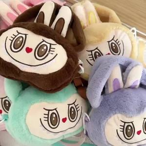 Labubu cotton Tote Bag Zimomo Shoulder Crossbody Bag Student School Bag Gift for Kids