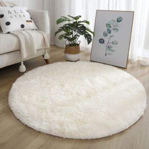 SPDD Soft Plush Living Room Rugs Non Slip Thickened Round Carpet High Quality 40cm Foot Mat For Living Room Home Decor Bedroom