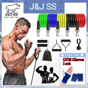 Quality Gym11pcs/Set Home Exercise Resistance Bands workout Yoga Fitness Pilates Gym Kit Natural Rubber fit