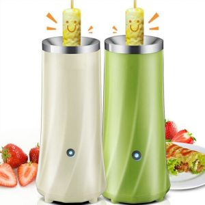 CHARRISSA with Stick Automatic Eggs Roll Maker Non-stick Coating Breakfast Machine Automatic Egg Roll Machine Cooking Tools with Cleaning Brush Egg Roll Sausage Machine Dormitory