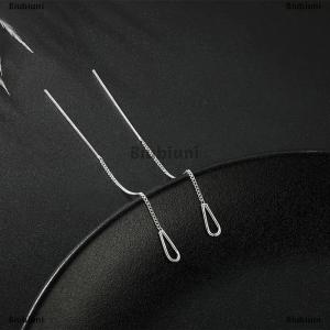 [COD] Biubiuni Phong Cách Đơn Giản Hộp Chuỗi Tua Thả Bông Tai Cho Phụ Nữ Dài Dangle Bông Tai Xỏ Dòng Phụ Kiện Mỏng Mini Hợp Thời Trang Tai Đồ Trang Sức