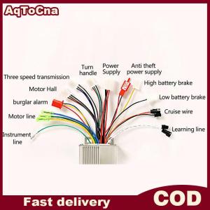 AqToCna Bộ điều khiển động cơ không chổi than 36V/48V 350W Bộ điều chỉnh động cơ DC Bộ điều khiển tốc độ